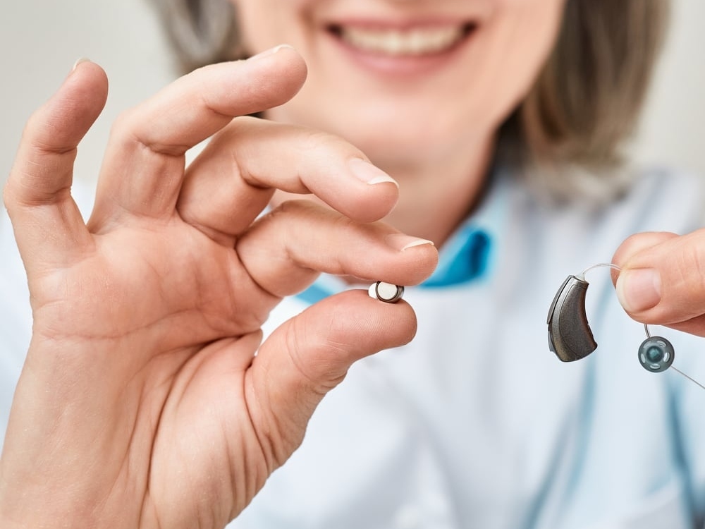 Zinc-air hearing aid batteries in sizes 10, 312, 13, and 675 stocked at Contra Costa Hearing Aid Center in Walnut Creek, CA